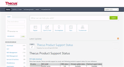Desktop Screenshot of esupport.thecus.com