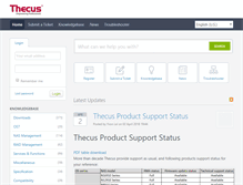 Tablet Screenshot of esupport.thecus.com